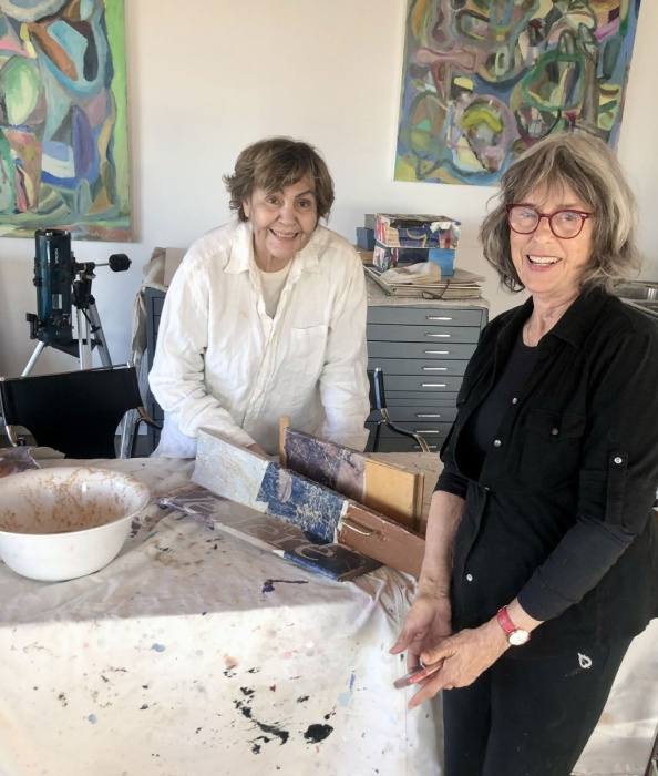 Working in Berkeley studio with Simone Fattal